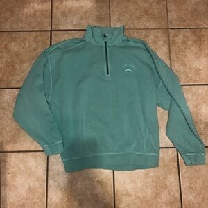 Tommy Bahama Relax Aruba 1/4 Zip Sweater Men Deep Reef Long Sleeve Xl